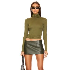 REVOLVE X LOVERS + FRIENDS X RACHEL KATIE TURTLENECK IN DARK GREEN- XXS